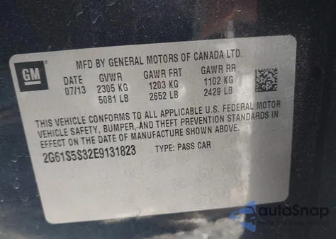 2014 Cadillac Xts Platinum z USA, uszkodzony, nr VIN 2G61S5S32E9131823